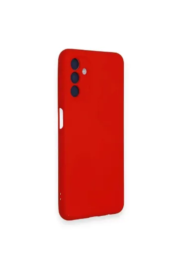 Newface Samsung Galaxy A14 4G Kılıf Nano içi Kadife Silikon - Kırmızı resmi