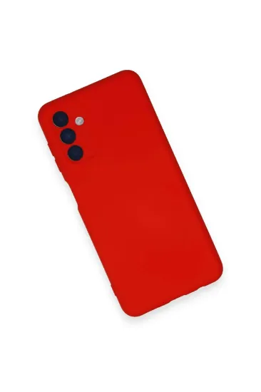 Newface Samsung Galaxy A14 4G Kılıf Nano içi Kadife Silikon - Kırmızı resmi