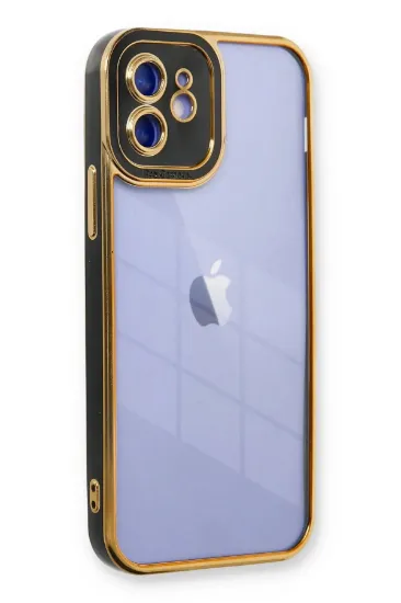 Newface iPhone 12 Kılıf Liva Lens Silikon - Siyah resmi