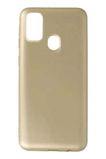Newface Samsung Galaxy M30S Kılıf First Silikon - Gold resmi