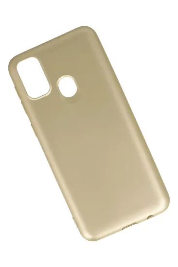 Newface Samsung Galaxy M30S Kılıf First Silikon - Gold resmi