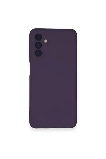 Newface Samsung Galaxy A14 4G Kılıf Nano içi Kadife Silikon - Mor resmi