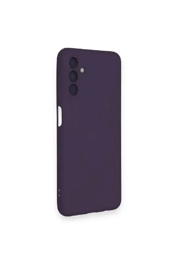 Newface Samsung Galaxy A14 4G Kılıf Nano içi Kadife Silikon - Mor resmi