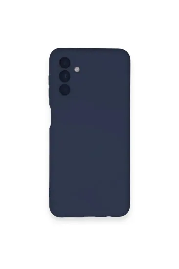 Newface Samsung Galaxy A14 4G Kılıf Nano içi Kadife Silikon - Lacivert resmi