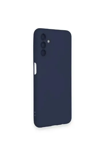 Newface Samsung Galaxy A14 4G Kılıf Nano içi Kadife Silikon - Lacivert resmi
