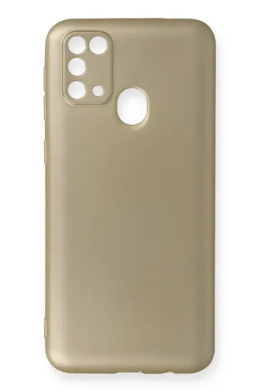 Newface Samsung Galaxy M31 Kılıf First Silikon - Gold resmi