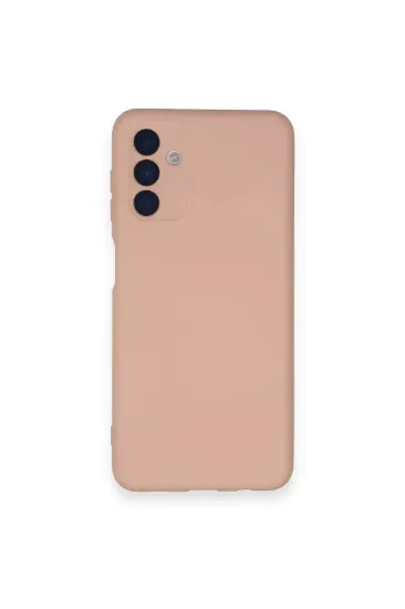 Newface Samsung Galaxy A14 4G Kılıf Nano içi Kadife Silikon - Pudra resmi