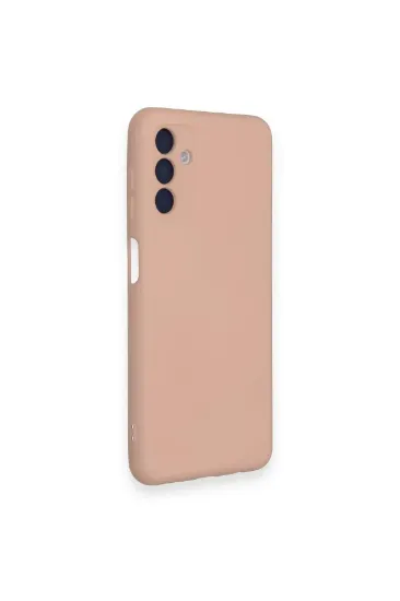 Newface Samsung Galaxy A14 4G Kılıf Nano içi Kadife Silikon - Pudra resmi