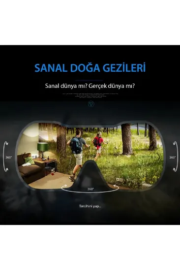 Newface Shinecon SC-G02ED 3D Sanal Gerçeklik Gözlüğü - Siyah resmi