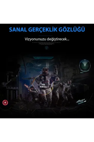 Newface Shinecon SC-G02ED 3D Sanal Gerçeklik Gözlüğü - Siyah resmi