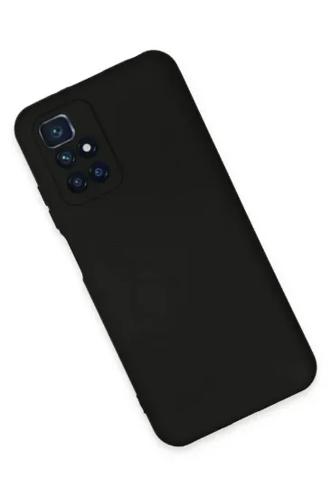Newface Xiaomi Redmi 10 2022 Kılıf Nano içi Kadife Silikon - Siyah resmi