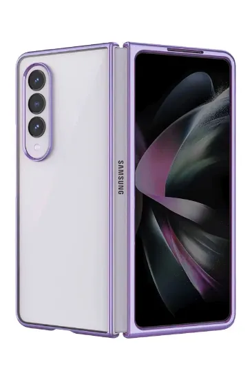 Newface Samsung Galaxy Z Fold 4 Kılıf Fold Element Kapak - Mor resmi