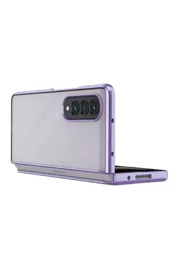 Newface Samsung Galaxy Z Fold 4 Kılıf Fold Element Kapak - Mor resmi