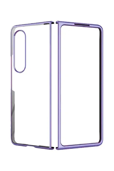 Newface Samsung Galaxy Z Fold 4 Kılıf Fold Element Kapak - Mor resmi