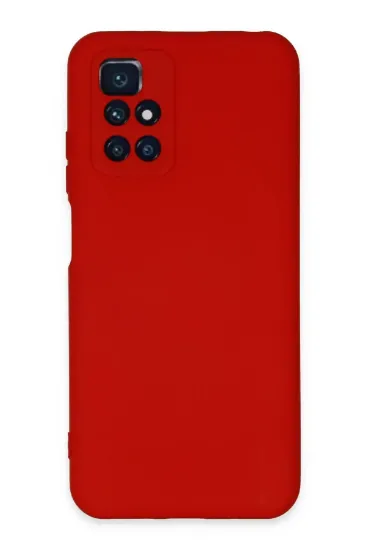 Newface Xiaomi Redmi 10 2022 Kılıf Nano içi Kadife Silikon - Kırmızı resmi