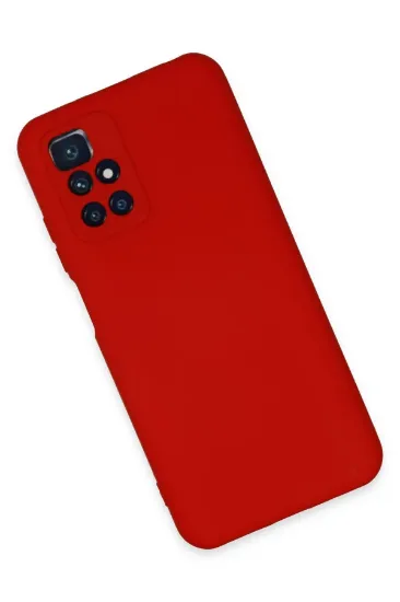 Newface Xiaomi Redmi 10 2022 Kılıf Nano içi Kadife Silikon - Kırmızı resmi