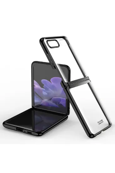 Newface Samsung Galaxy Z Flip 3 Kılıf Fold Element Kapak - Siyah resmi