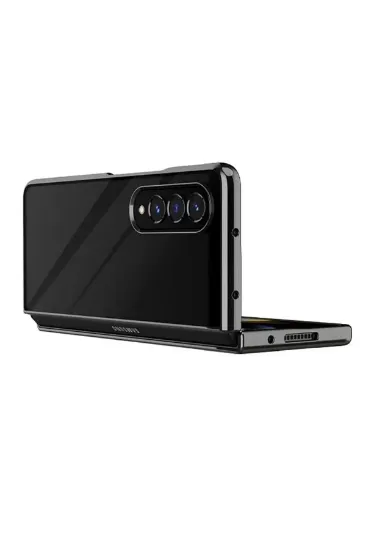 Newface Samsung Galaxy Z Fold 3 Kılıf Fold Element Kapak - Siyah resmi
