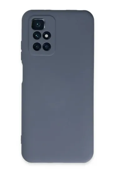 Newface Xiaomi Redmi 10 2022 Kılıf Nano içi Kadife Silikon - Gri resmi