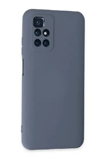 Newface Xiaomi Redmi 10 2022 Kılıf Nano içi Kadife Silikon - Gri resmi