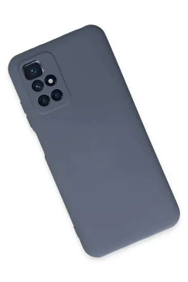 Newface Xiaomi Redmi 10 2022 Kılıf Nano içi Kadife Silikon - Gri resmi