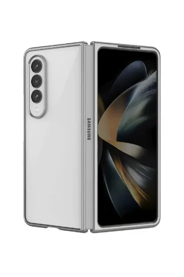 Newface Samsung Galaxy Z Fold 3 Kılıf Fold Element Kapak - Gümüş resmi
