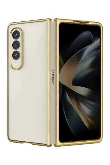 Newface Samsung Galaxy Z Fold 3 Kılıf Fold Element Kapak - Gold resmi