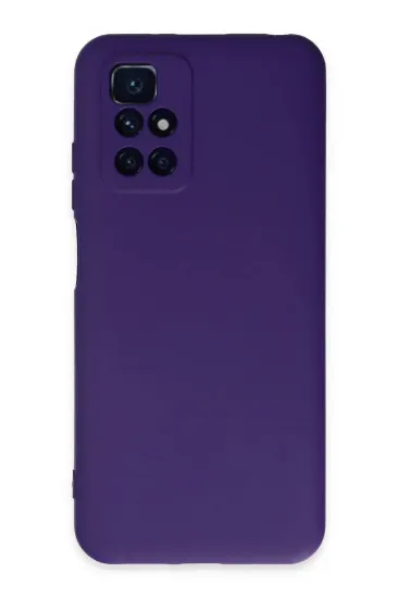 Newface Xiaomi Redmi 10 2022 Kılıf Nano içi Kadife Silikon - Mor resmi