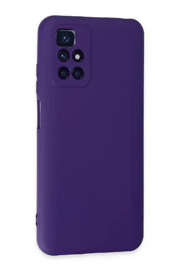 Newface Xiaomi Redmi 10 2022 Kılıf Nano içi Kadife Silikon - Mor resmi