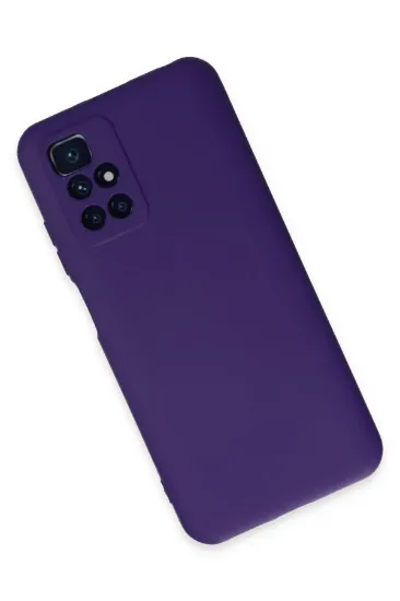 Newface Xiaomi Redmi 10 2022 Kılıf Nano içi Kadife Silikon - Mor resmi