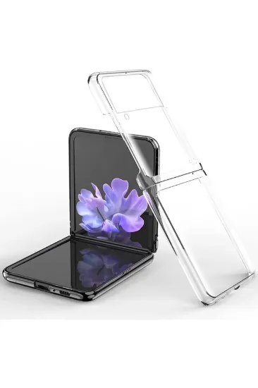 Newface Samsung Galaxy Z Flip 3 Kılıf Fold TPU Silikon - Şeffaf resmi