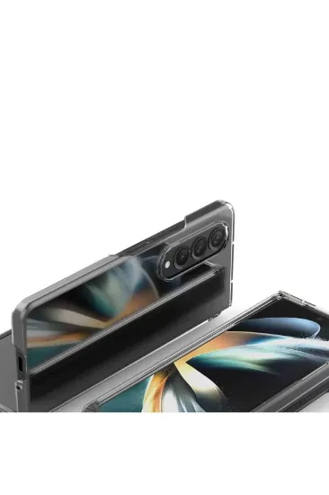 Newface Samsung Galaxy Z Fold 3 Kılıf Fold TPU Silikon - Şeffaf resmi