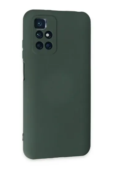 Newface Xiaomi Redmi 10 2022 Kılıf Nano içi Kadife Silikon - Koyu Yeşil resmi
