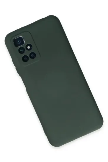 Newface Xiaomi Redmi 10 2022 Kılıf Nano içi Kadife Silikon - Koyu Yeşil resmi