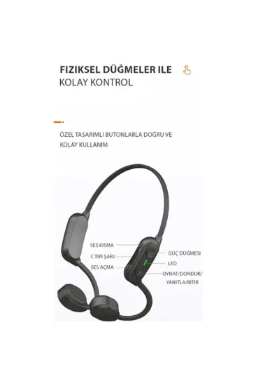 Newface AS10 Plus Suya Dayanıklı Bluetooth Kulaklık - Siyah resmi