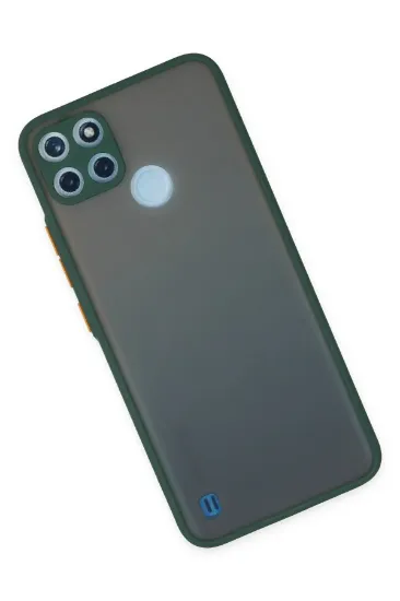 Newface Realme C21Y Kılıf Montreal Silikon Kapak - Yeşil resmi