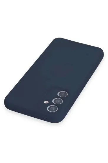 Newface Samsung Galaxy A34 5G Kılıf Nano içi Kadife Silikon - Lacivert resmi