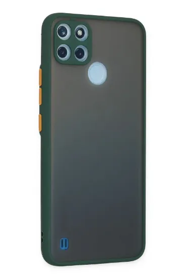 Newface Realme C21Y Kılıf Montreal Silikon Kapak - Yeşil resmi