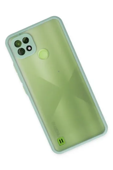 Newface Realme C21 Kılıf Montreal Silikon Kapak - Turkuaz resmi
