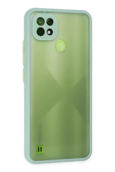 Newface Realme C21 Kılıf Montreal Silikon Kapak - Turkuaz resmi