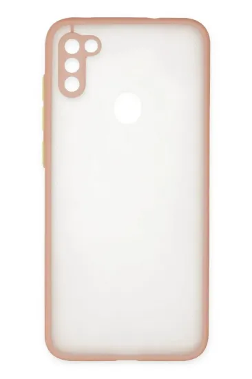 Newface Samsung Galaxy A11 Kılıf Montreal Silikon Kapak - Pembe resmi