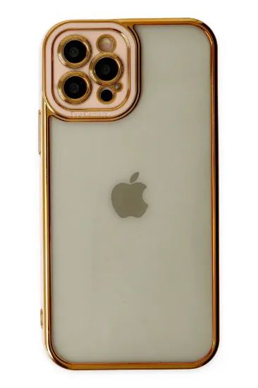 Newface iPhone 12 Pro Kılıf Liva Lens Silikon - Rose resmi