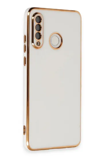 Newface Huawei P30 Lite Kılıf Volet Silikon - Beyaz resmi