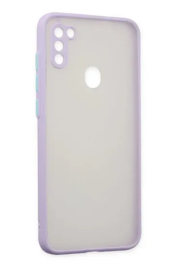 Newface Samsung Galaxy A11 Kılıf Montreal Silikon Kapak - Mor resmi