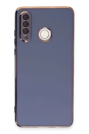 Newface Huawei P30 Lite Kılıf Volet Silikon - Mavi resmi
