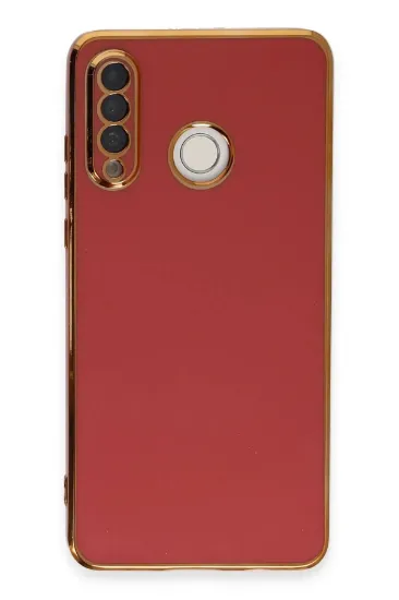 Newface Huawei P30 Lite Kılıf Volet Silikon - Kırmızı resmi