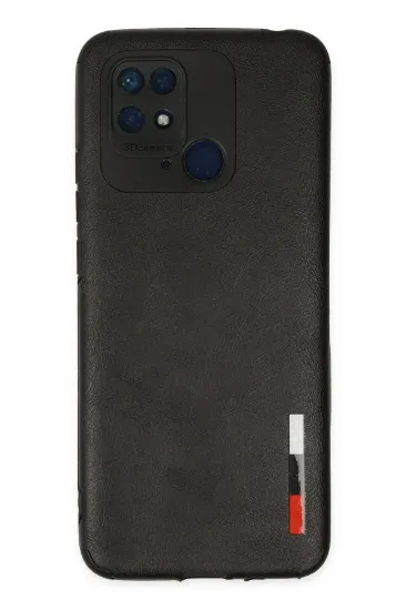 Newface Xiaomi Redmi 10C Kılıf Loop Deri Silikon - Siyah resmi