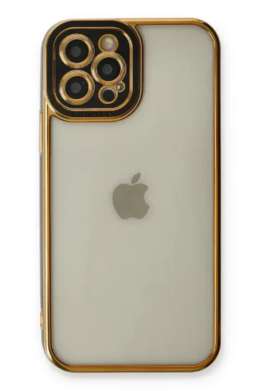 Newface iPhone 12 Pro Max Kılıf Liva Lens Silikon - Siyah resmi
