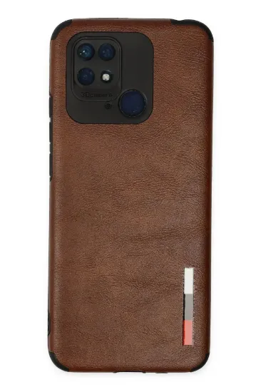 Newface Xiaomi Redmi 10C Kılıf Loop Deri Silikon - Kahverengi resmi