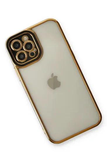 Newface iPhone 12 Pro Max Kılıf Liva Lens Silikon - Siyah resmi